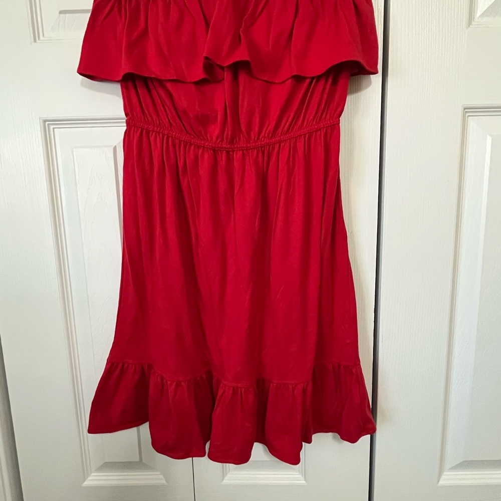 Strapless Red Dress